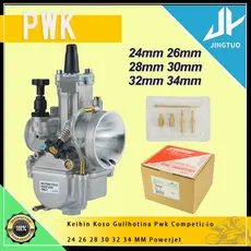 Motocicleta Carburador Guilhotina CompetiçãO para Keihin KOSO PWK 24 26 28 30 32 34mm 2T 4T ATV Quad com Powerjet grátis