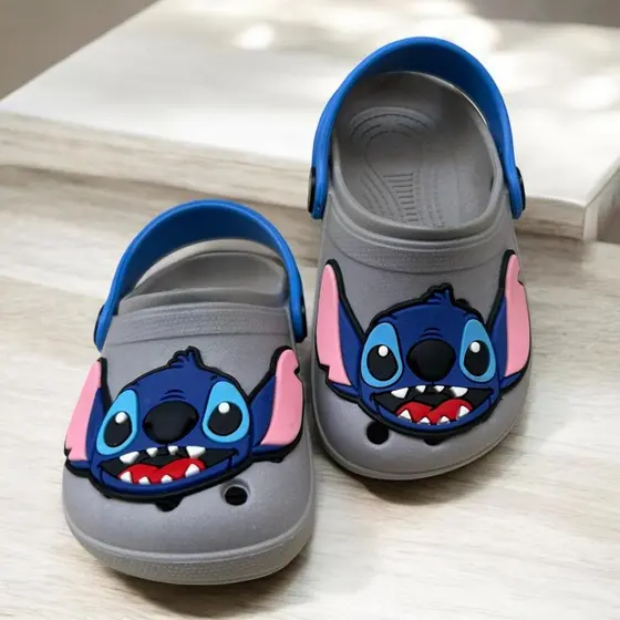 Babuche Sandalia Infantil Menino Stitch Leve Confortavel Delicado Antiderrapante