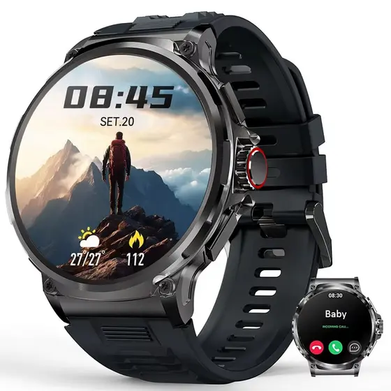 2025 New V69 Smart Watch Men 1.85 inch 710 mAh Heart Rate GPS Sports IP68 Waterproof Bluetooth Talk Smartwatch Man