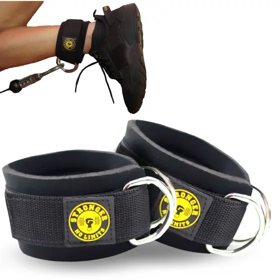 Puxador de Glúteo Polia Baixa Tornozeleira Cross Over Puxador Glúteo Academia Musculação Funcional Fitness