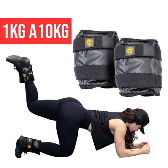 Par de Caneleira peso 1kg até 10kg treino em casa ou academia e treino funcional tornozeleira