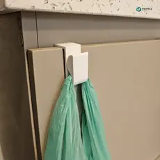 Suporte para Saco de Lixo Encaixe Porta Armário Sem Furo Cozinha