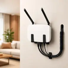Suporte Roteador Parede Sem Furo Fita 3M Universal Organizador WiFi Modem