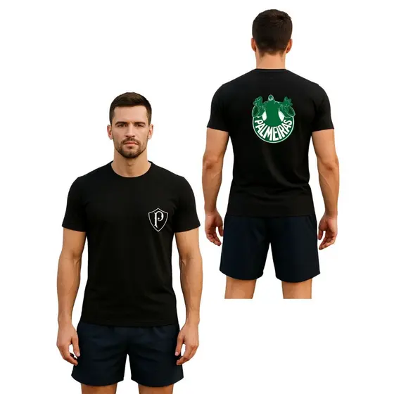 Camiseta Masculina Palmeiras Camiseta Palmeiras Blusa Masculina Blusa time 100% Algodao
