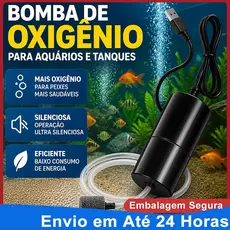 Oxigenador Portátil USB Bomba de Ar Silenciosa para Aquário Pescaria Transporte de Peixes