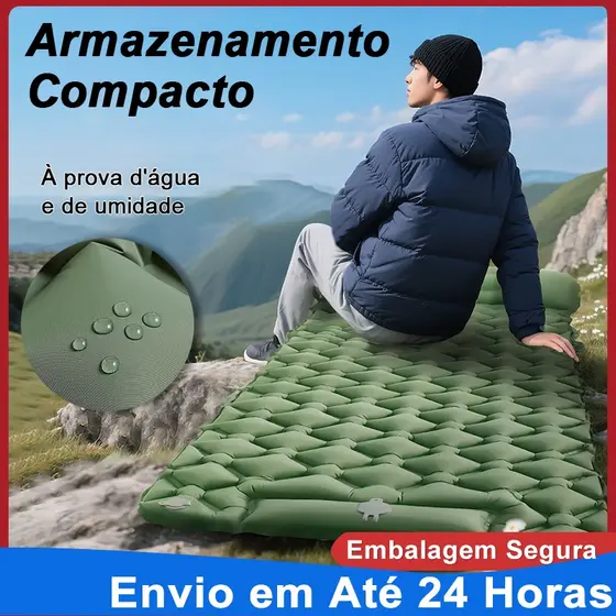Colchonetes Camping Solteiro Inflável De Acampamento Pesca Acampar Camping Viagem Impermeável