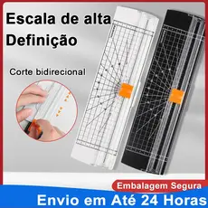 Guilhotina Cortador De Papel A4 Portátil Fácil Manuseio Escritório Preto e Branco Lâmina Para De A4