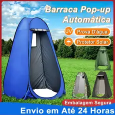 Barraca Trocador de Roupas Banheiro Portátil Pop Up Impermeável 1.2x1.9M Camping Pesca - Montagem Automática