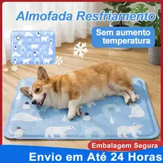 Tapete Pet Gelado Resfrescante 60*90cm para Cães e Gatos-Produtos à Vista