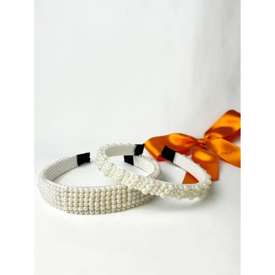 Tiara Exclusiva com Perolas Grandes e Fixação Reforçada Filó – Elegância Inabalável
