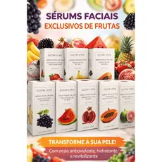 Sérum Facial Glow 30ml Vitamina C Ácido Hialurônico e Niacinamida Iluminador Antissinais Skincare