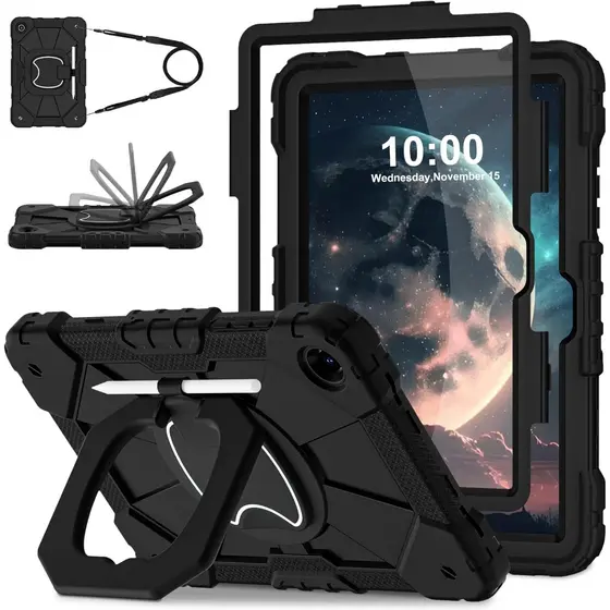 Capa À Prova De Choque Para 11'' Samsung Galaxy A11+/A9+/A11/A9 + Película ,Suporte Giratór