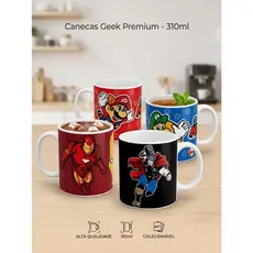 Canecas THOR HOMEM DE FERRO HOMEM ARANHA SUPER MARIO 310ml Enfeites Presentes CRIANÇAS