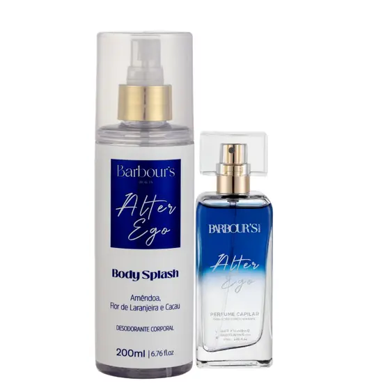 Kit Perfume Capilar 50ml e Body Splash Alter Ego 200ml Barbour's Beauty