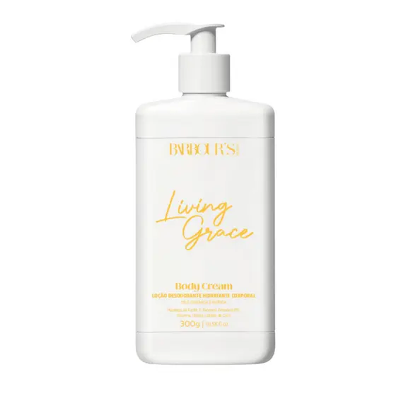 Creme Hidratante Corporal Living Grace Barbour's Beauty 300g Fragrância Suave Desodorante Body Cream