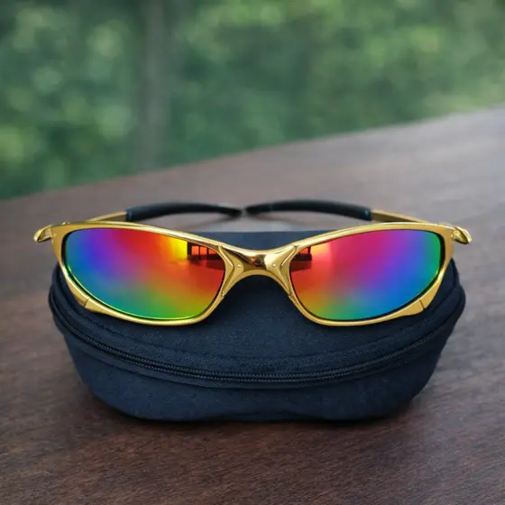 Óculos de sol 24k Carbon Espelhado com Case