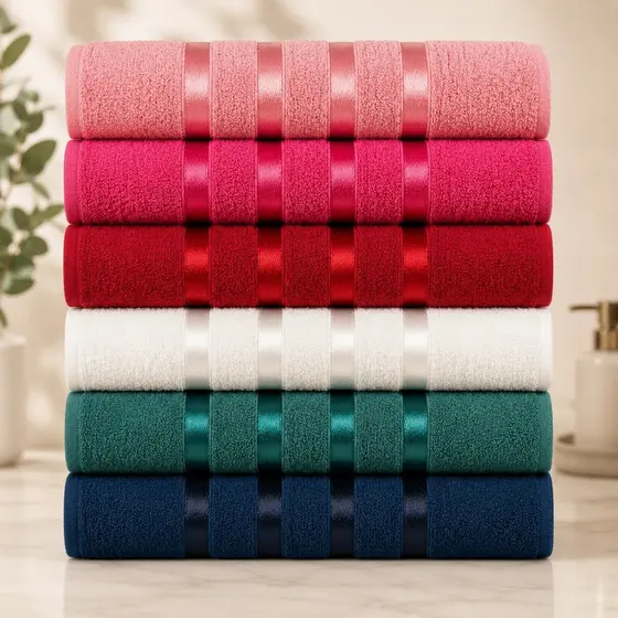 Kit 5 Toalha de Rosto Premium 45x70cm 100% Algodão Super Macia Alta Absorção
