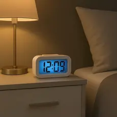 Mini Relógio Digital De Mesa Criado Mudo Com Led Despertador E Função Soneca - Sortido