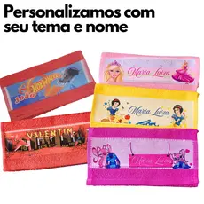 Kit 5 toalhas de boca Toalhinha personalizada com nome e tema bebê infantil escolar lembrancinha