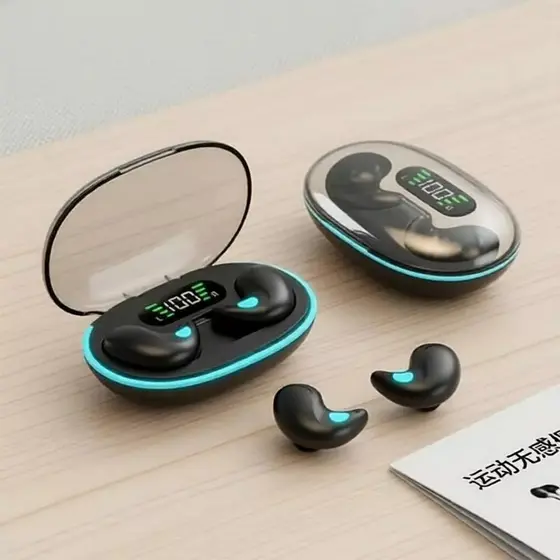 X55 Fones De Ouvido Mini Sem Fio Estéreo Escondido Alta Fidelidade Jogo Música Sono Redução Ruído Qualidade Para Uso Diá