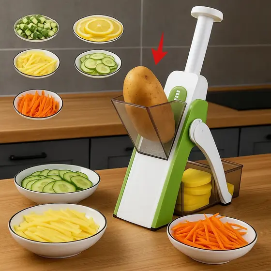 Fatiador Cortador Multifuncional de Legumes Rápido e Prático Verduras Frutas Batata Chopper