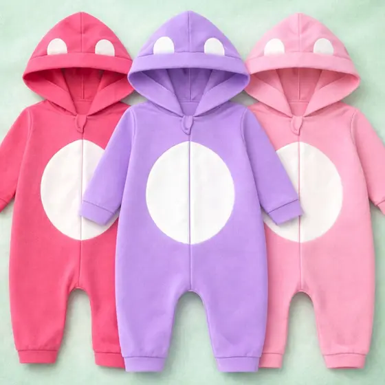 Macacão Soft de Menina Quentinho Roupa de Inverno de Bebe