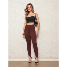 Calça Legging Pezinho Canelado 3D – PP ao G  Calça Legging Feminina Modelo Pezinho
