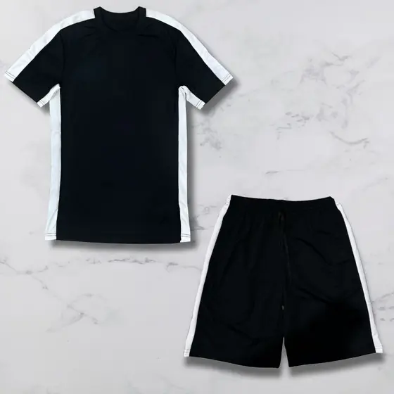 Conjunto Masculino Casual Esportivo Camisa e Short Dry-Fit Colmeia