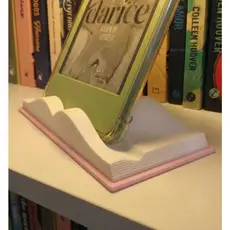 Suporte para Kindle em formato de livro