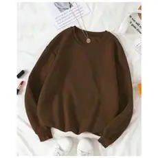 POLAR BEAR Moletom Careca Gola Redonda Algodão Feminino Liso Casual Quente Varias Cores!