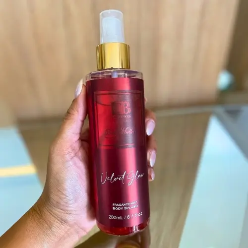 Body Splash CBB Glow 200ml - Perfume Desodorante Feminino | Velvet, Seduction, Tropical, Aqua - com Brilho - Glitter
