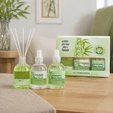 Kit Trio Aromatizador de Ambientes com Difusor Aromático, Home Spray, Cheirinho de Casa e Água de Lençóis