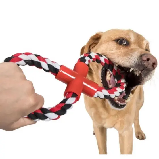 Pet Brinquedo Mordedor Corda para Cachorro Cabo de Guerra Resistente
