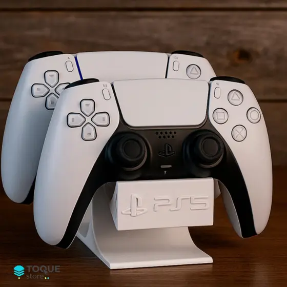Suporte para 2 Controles PS5 DualSense - Base Setup Gamer Dupla Moderno