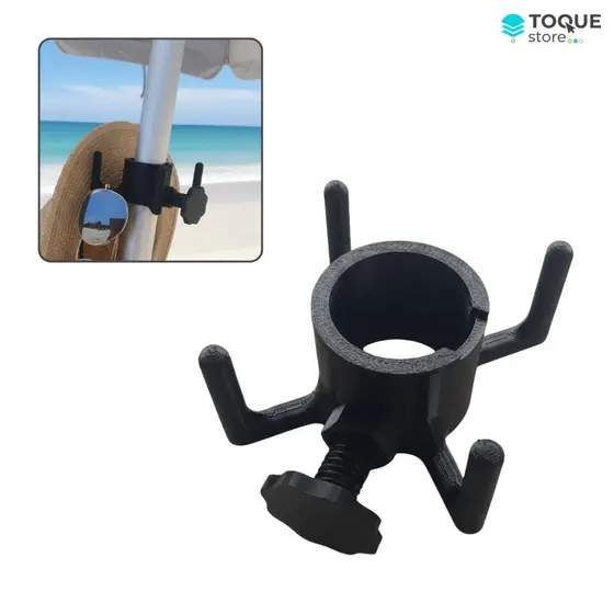 Gancho para Guarda-Sol Organizador de Praia – Pendure Bolsas, Toalhas e Objetos sem Sujar