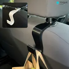 Gancho Universal para Carro no Encosto – Porta Sacolas, Bolsas e Mochilas | Organizador Resistente