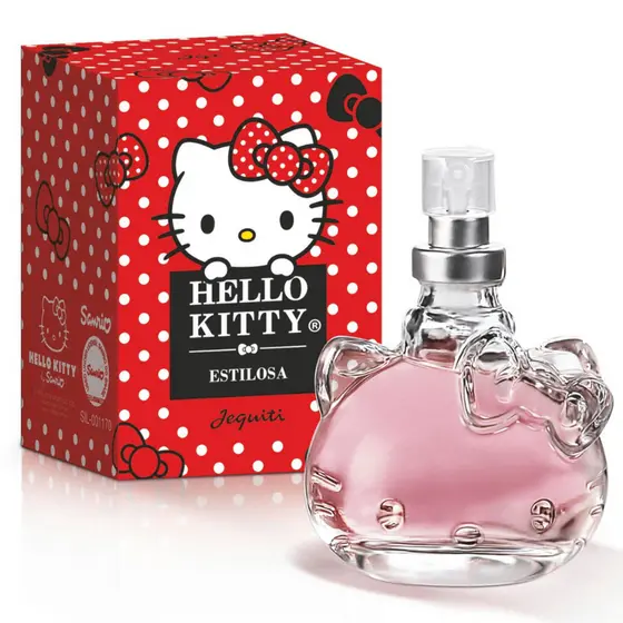 Perfume Hello Kitty Estilosa Desodorante 25 ml Colônia Infantil