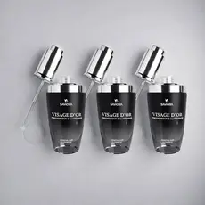 KIT 3 Sérum Facial Visage D’Or SaviorA Anti-Idade Clareador Preenchedor Hidrata Ilumina Pele Glow 30ml