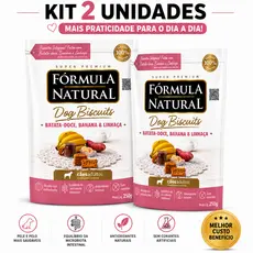 Kit 2 Fórmula Natural Petisco Batata Doce,Banana e Linhaça RG 250g
