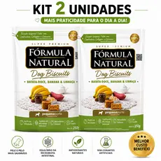 Kit 2 Fórmula Natural Dog Biscuits Batata Doce 250g