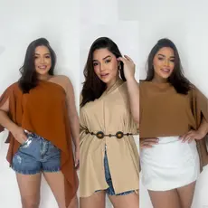 Bata Multiforma Feminina com Top Cropped | Conjunto Versátil | Moda Casual Chic
