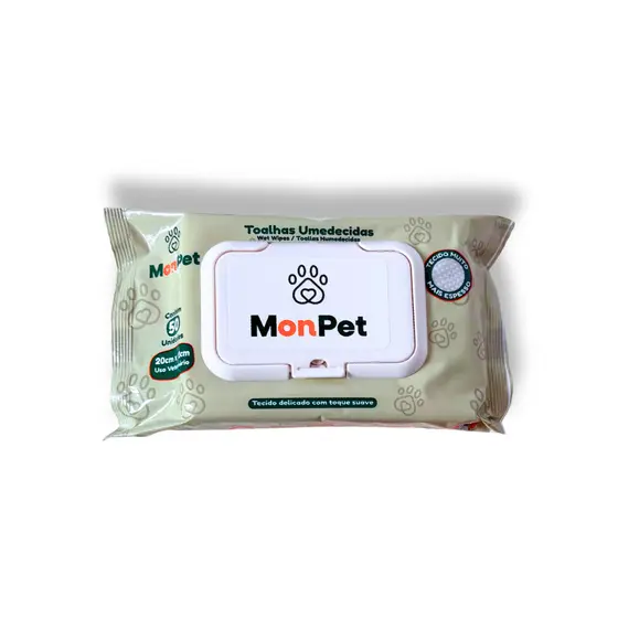 Toalha Lenço Umedecido Para Caes E Gatos Pet 1 Pacotes C/ 50