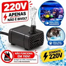 Bomba Submersa Aquário Bebedouro Pet Fontes Hidroponia JN-200l Jing Nuo 220Volts