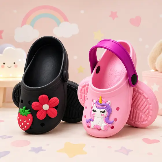 Kit 2 Pares Sandália Infantil Menina Papete Chinelo