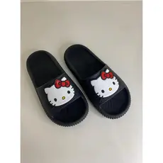 Chinelo Nuvem Preto Slide Leve Confortável Feminino Hello Adulto Infantil Macio