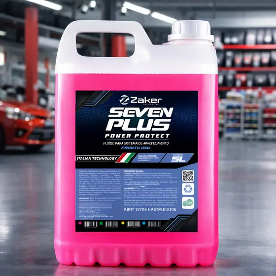 Aditivo Anticorrosivo Pronto Uso Automotivo Radiador Moto Zaker Seven Plus Rosa