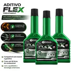 KIT 3 Aditivo Combustivel Flex Tratamento Limpeza Motor Zaker Carro Moto Proteção Total