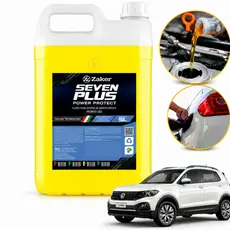 Aditivo Radiador Zaker Seven Plus Amarelo 5L Tecnologia Italiana VW Fiat Peugeot Premium