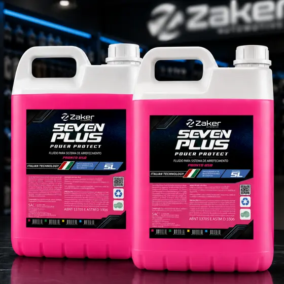 2 Unid Aditivo Fluido Anticorrosivo Radiador Zaker 10L Rosa Pronto Uso Vw Toyota