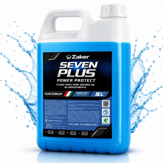 Aditivo Fluido Anticorrosivo Radiador Pronto Para Uso Zaker Seven Plus Alta Performance